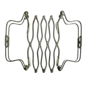 Vintage Rosti Expandable Trivet Casserole Dish Holder Chrome Made in Italy